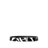 Tom Ford Black And White Leather Belt -   -  Tom Ford.